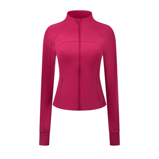 多威新款耐磨高弹立领收腰运动跑步女式外套2652212 商品图2