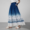 【林栖设计小店】植物染色|手工青花蓝宽松层次感2026春新款苎麻半身裙1961175 商品缩略图0