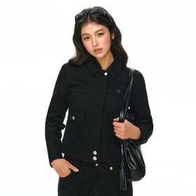 Ariseism 美式复古设计感带毛领围巾棉服外套女冬季新款保暖棉衣