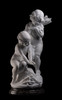 独角鹿西洋古董19世纪末意大利雕塑家Cesare Viviani 签名创作卡拉拉大理石杰作《火炉边的温情》 商品缩略图2