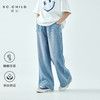 棵初2026年夏新款亲子中大女童经典复古牛仔裤宽松凉感亲肤休闲裤 商品缩略图0