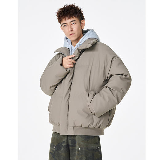 【买手优选HS】立领韩系感翻领冬季休闲时尚保暖男装棉服外套 商品图3