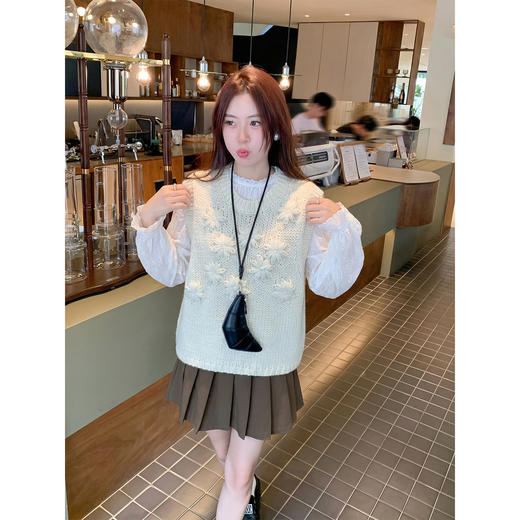 <曾小咸推荐>韩系外穿无袖背心马甲女上衣 商品图3