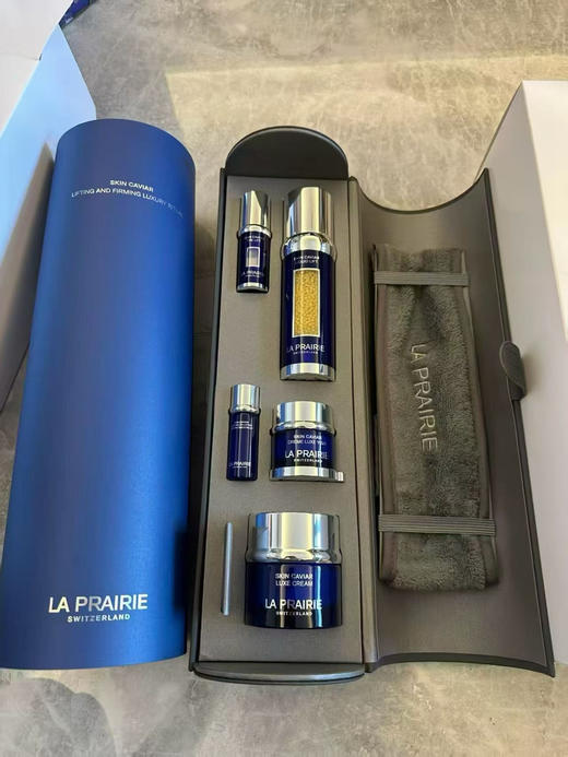 原价15000+ 莱珀妮蓝鱼子5件套圆筒 新款 反重力精华50ml+琼贵面霜50ml+琼贵眼霜20ml+蓝鱼子精华水10ml+反重力眼部精华3ml 商品图0