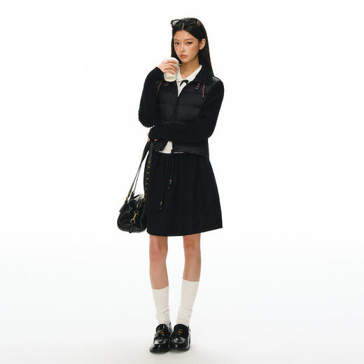 Ariseism 美式复古设计感绑带拼接羽绒服女冬季新款保暖上衣外套 商品图2