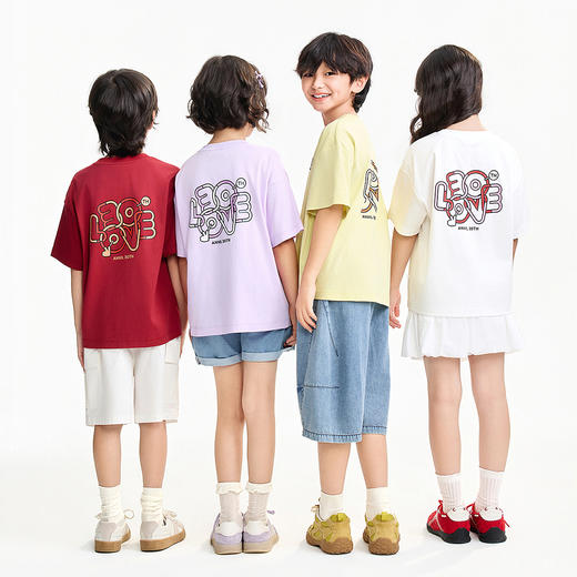 【超舒衣·30周年限定】男女童全棉速干亲子T吸湿透气圆领短袖T恤夏季新款安奈儿童装实体店同款AM621278 商品图4