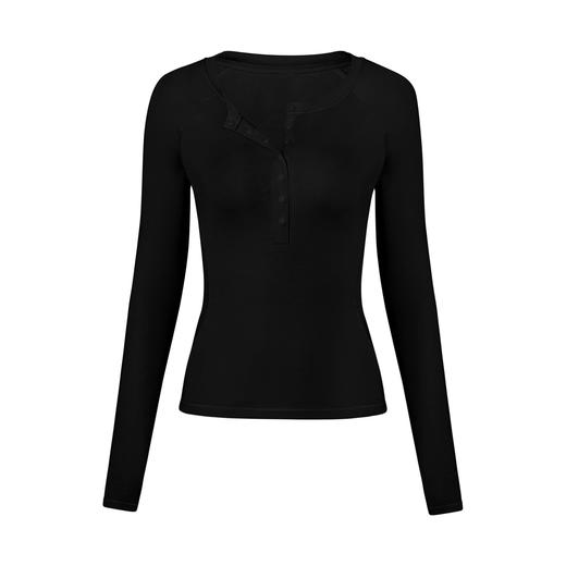 跃牌【倚窗听雨】Athena lulu羊毛瑜伽服女裸感修身插肩长袖上衣运动健身亨利衫T恤CX160 商品图3