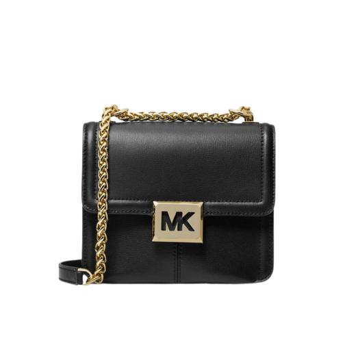 【品牌】 MK  Sonia 小号Logo金属链条皮质斜挎小方包 黑色 商品图5