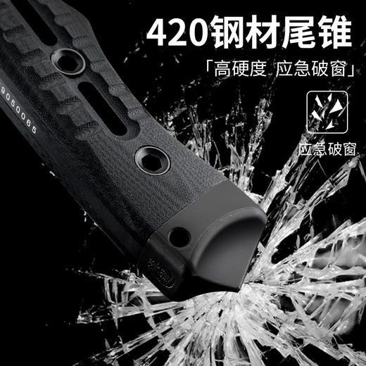 汉道追踪者DC53钢DLC款新款排障户外多功能开山刀手把肉小刀锋利野营生存刀求生刀 商品图4