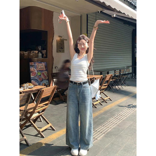 <曾小咸推荐>韩系白色百搭修身吊带背心女 商品图2