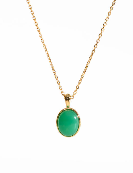 伽罗 JALO SN1款 2.7克拉澳洲玉蛋面吊坠项链 商品图2