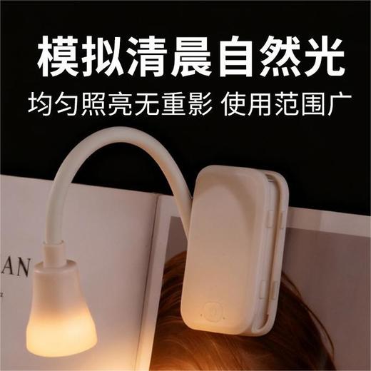 【可调远近光❗️立夹可两用】迷你夹子灯户外充电led便携宿舍床头学习夜灯护眼书夹阅读灯。jd 商品图1