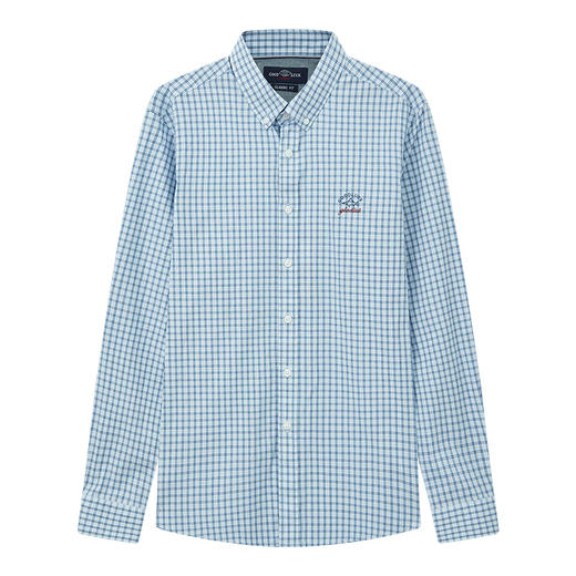 【纯棉】德鲨长袖格子衬衫男青年2026春季新款休闲衬衣服 商品图4