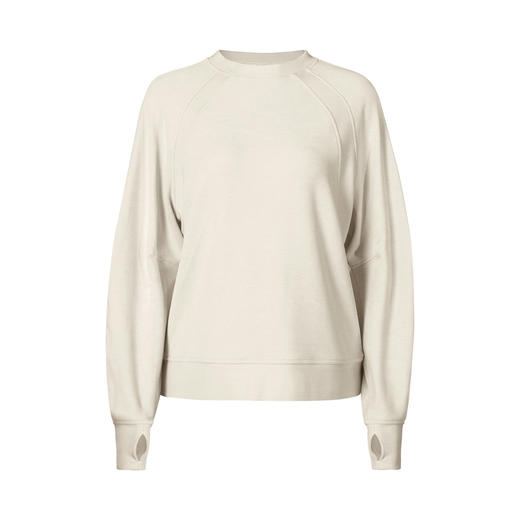 跃牌【倚窗听雨】Athena lulu德绒宽松长袖女加绒保暖运动圆领健身休闲瑜伽上衣T恤CX166 商品图3