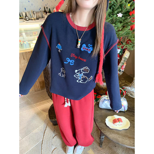 <曾小咸推荐>2.24现货秒杀 ！微信超特价！卡通印花加绒长袖t恤 日常169.99 立减100 秒杀69.99！！ 商品图3