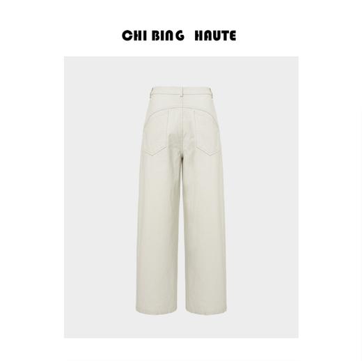 【秋日邮寄】秋季新款麻棉直筒高腰牛仔裤百搭宽松休闲阔腿长裤 商品图1