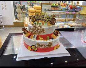 双层数钱数到手抽筋-生日蛋糕