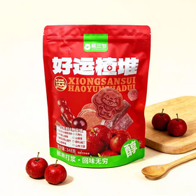 熊三岁好运楂堆山楂棒袋装