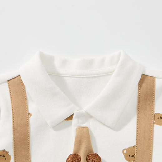 Cucutas男婴童连体服CY26SPW219咖白色调66#-90# 商品图3