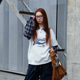 拼接假两件长袖T恤-纪念日百货门店同款169295609