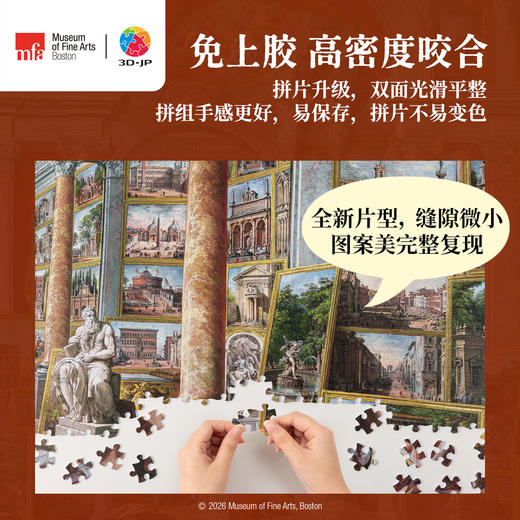 2016片 平面塑料拼图 U1165 波士顿美术博物馆系列 乔瓦尼・保罗・帕尼尼 现代罗马艺术画廊【Showpiece L 】 商品图4