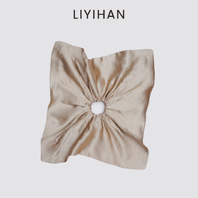 LIYIHAN 2025新款醋酸缎面时尚发圈法式高级感马尾扎头绳发饰复古