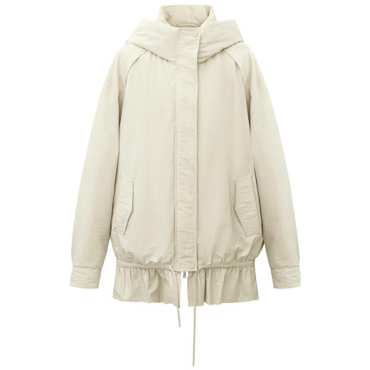 SELFWHO90白鸭连帽高领双头拉链羽绒服女2025冬新款防风保暖外套 商品图4