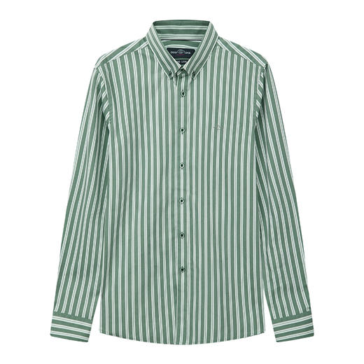 德鲨男装长袖条纹衬衫2026春季新款时尚休闲上衣服男衬衣 商品图4