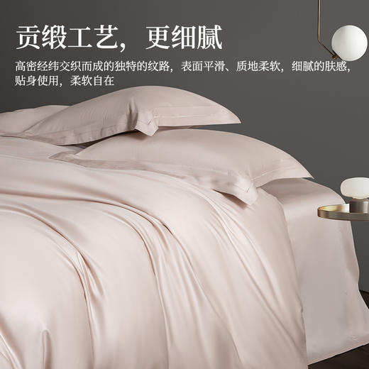 臻品80支匹马棉四件套(织越-桃色腮红) 商品图3