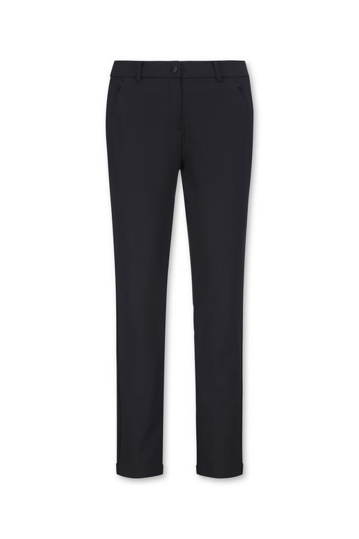 G家春夏女士九分长裤，腿长两米八的春夏长裤推荐！因为裤型实在太好了，又遮胯又修腿型！黑白经典色，整个就是一个又瘦又高又有气质的感觉拿捏！很好驾驭，简约大方低调又有设计小细节！ 商品图0