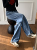 𝐋𝐨𝐞𝐰镰刀复古美式松弛感牛仔裤 商品缩略图7