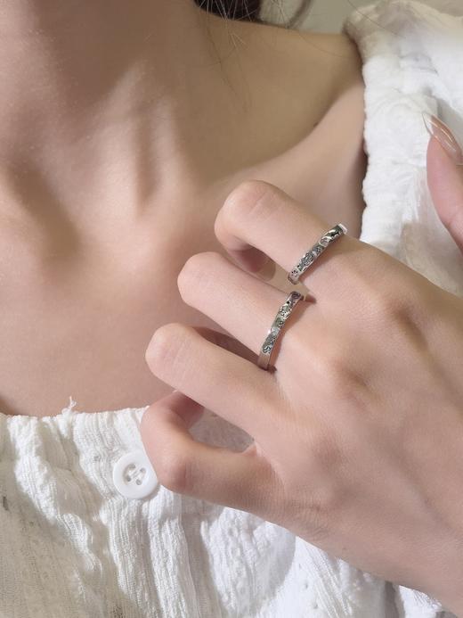 卡蒂罗KADER 喵汪童话情侣对戒 925银可爱俏皮寻觅宝藏甜蜜爱恋可调节戒 璀璨星光钟爱久久简约百搭  戒指 商品图5