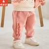 棉果果春季新品女童小线圈粉色花边甜美针织长裤M122200226119 商品缩略图1