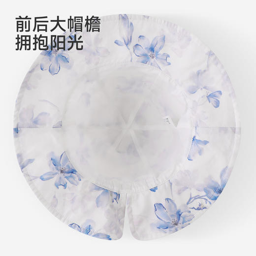 【商场同款】英氏儿童帽子夏季休闲帽子女童纯棉百搭花纹遮阳帽 商品图2