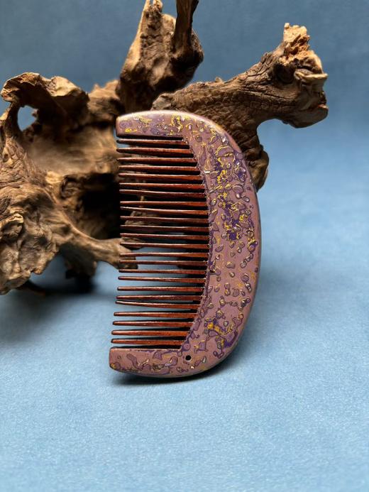 【白酸枝大漆木梳】配流苏 | 大梦香堂 商品图0