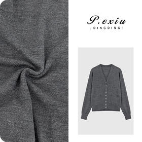 04-1潘依绣丁丁宠粉100%绵羊毛高智感极简单排扣针织开衫 ZZ0983