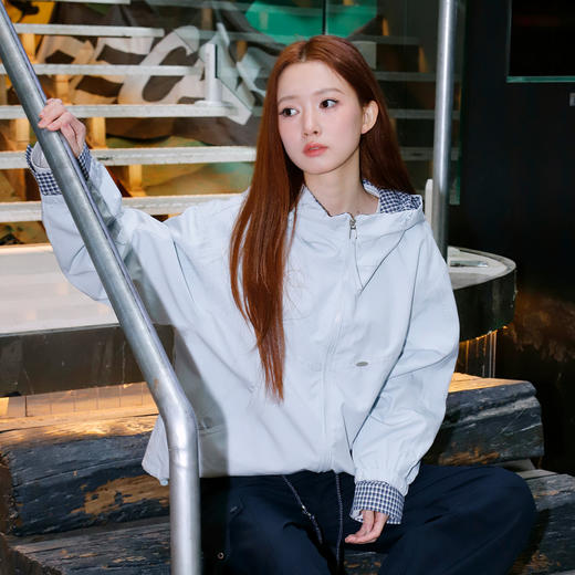 休闲时尚格子拼接连帽外套-纪念日百货门店同款169262541 商品图1