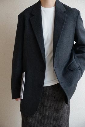 Auralee 羊绒磨毛西装(CASHMERE MOLESKIN JACKET)