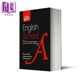 预售 【中商原版】柯林斯迷你学校词典 第6版 Collins Gem School Dictionary 6th edition KS3 GCSE 11岁及以上学生适用工具书