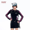 BJHG不计后果赛车风长袖T恤女款春季 印花撞色短款修身打底衫内搭 商品缩略图1