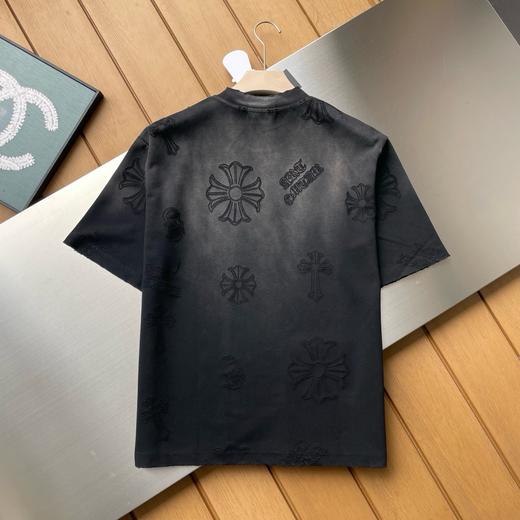 克罗心2026早春水洗做旧渐变短袖新品 商品图2