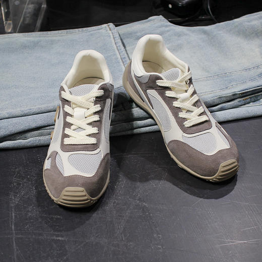 DRONKOO 2026 系带侧底M多位拼接复古低帮运动鞋 商品图1