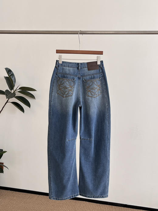 𝐋𝐨𝐞𝐰镰刀复古美式松弛感牛仔裤 商品图11