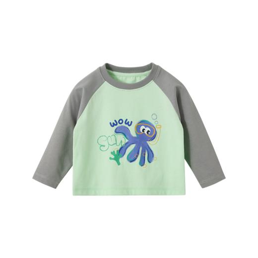 Cucutas幼童长袖T恤CY26SPW514蓝白色调/紫色调/绿色调（80#-140#） 商品图3