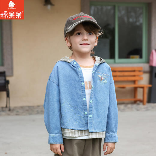 棉果果春季新品男梭织上衣牛仔外套M112150226145 商品图1