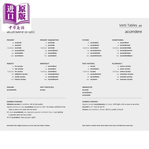 【中商原版】柯林斯易学意大利语语法动词词汇3合1 Collins Easy Learning Complete Italian Grammar Verbs Vocabulary 3 in 1 商品图3