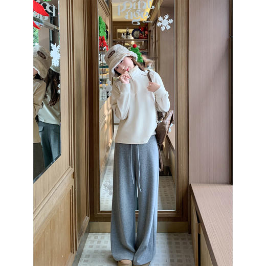 <曾小咸推荐>2.24现货秒杀 ！微信超特价！毛领半拉链立领卫衣 日常189.99 立减110 秒杀79.99！！休闲裤 秒杀79.99！！ 商品图2