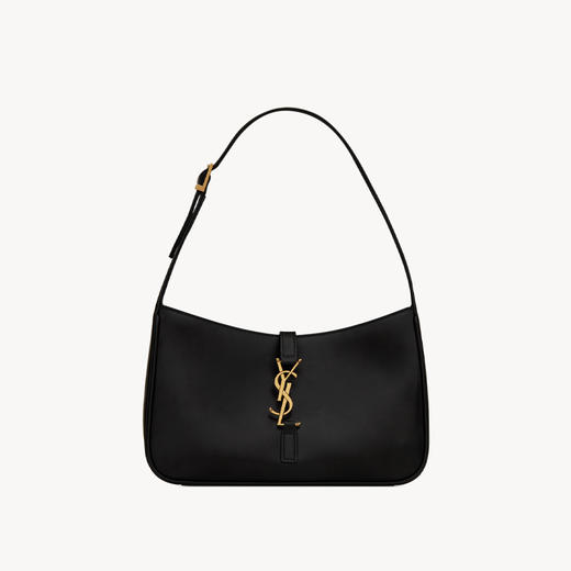 SAINT LAURENT 圣罗兰 女士金属徽标LE 5 À 7光滑皮革手袋 黑色 657228 2R20W 1000 商品图0