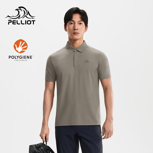 伯希和户外短袖T恤男26新款抗菌运动半袖POLO衫翻领短袖休闲上衣 商品图0