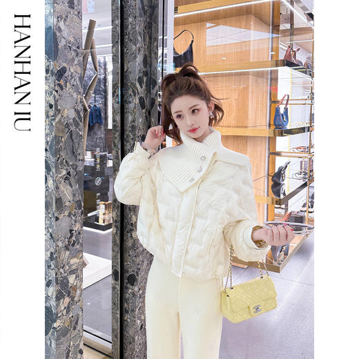 【孤品样衣，不退不换】【冬日白月光】高定进口科鲁达95白鹅绒保暖防风羽绒服秋冬款 商品图2